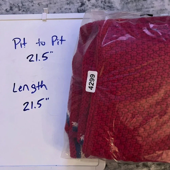 Frances Valentine Lambswool Red Vintage Angie Boarder Lined Cardigan-Coat L - Picture 7 of 7